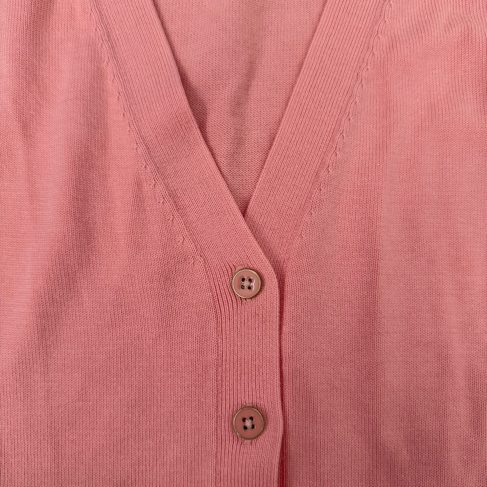 Women’s Talbots Button Front Girlfriend Cardigan Long Sleeve V-Neck Sweater XS - Picture 4 of 16